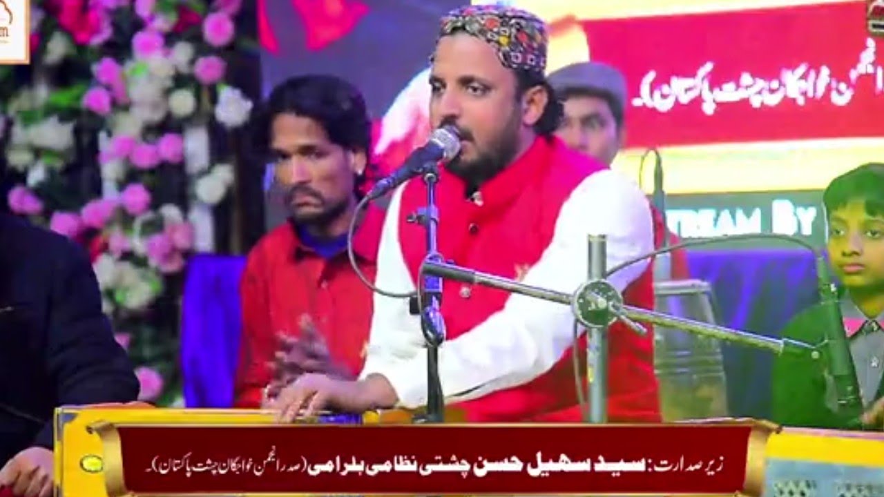 son of zaman Zaki taji qawwal at 78 Urs hazrat khawaja ghareeb Nawaz chishti in nashter park Karachi