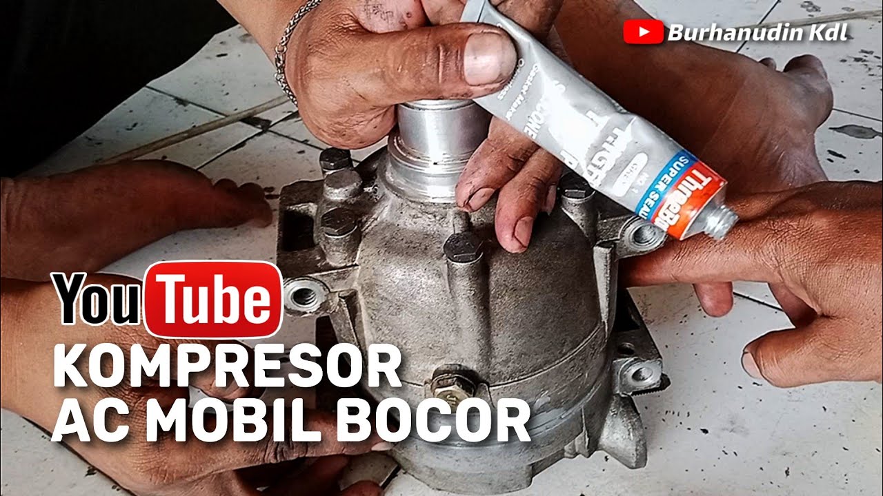 PERAKITAN KOMPRESOR AC CHEVROLET LOVA || SEAL BODY BOCOR #automobile