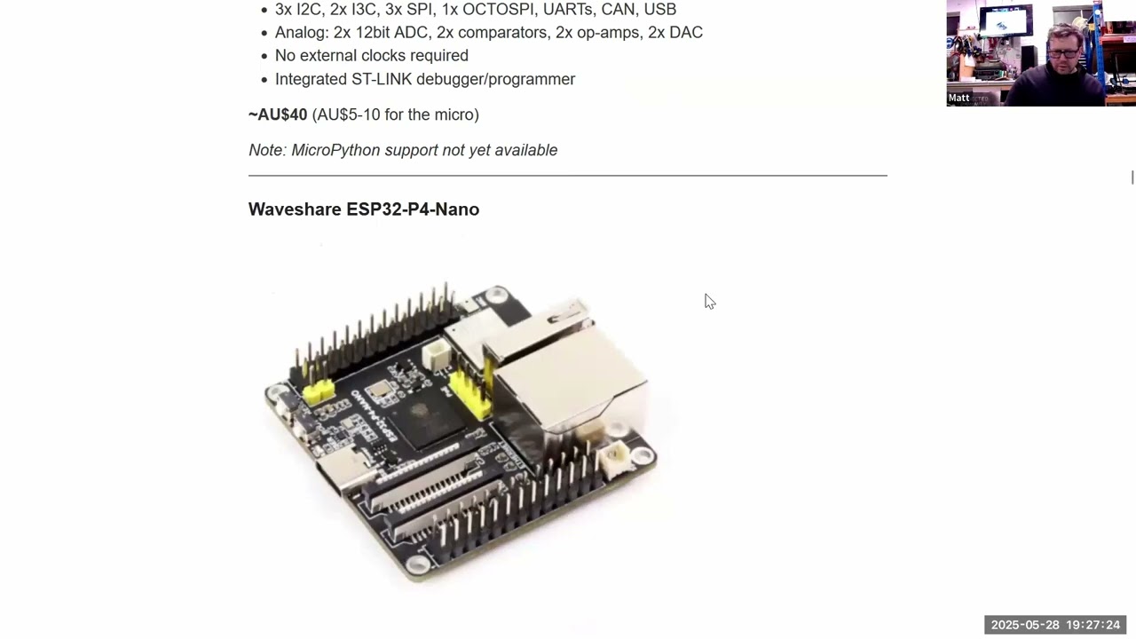 MicroPython Meetup May 2025.  News and Items of Interest in the MicroPython Universe