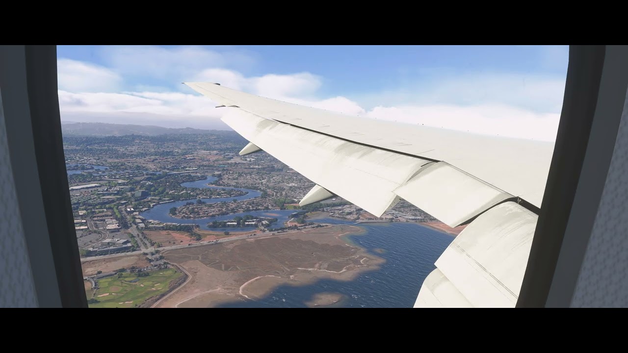 Microsoft Flight Simulator 2024 Beautiful landing in San Francisco UAL2391 B777-200ER United ILS28R