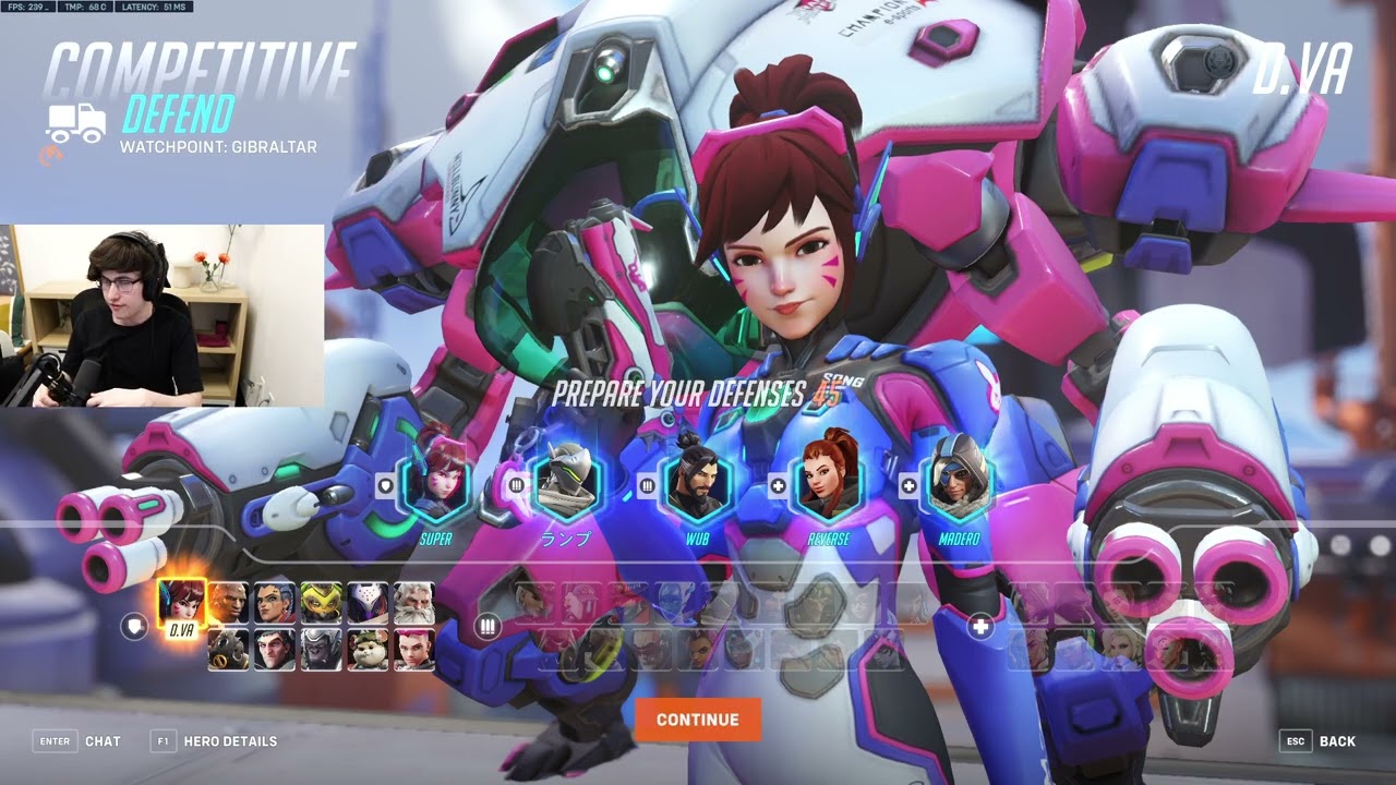 SUPER D.VA GAMEPLAY OVERWATCH 2 SEASON 7 TOP 500