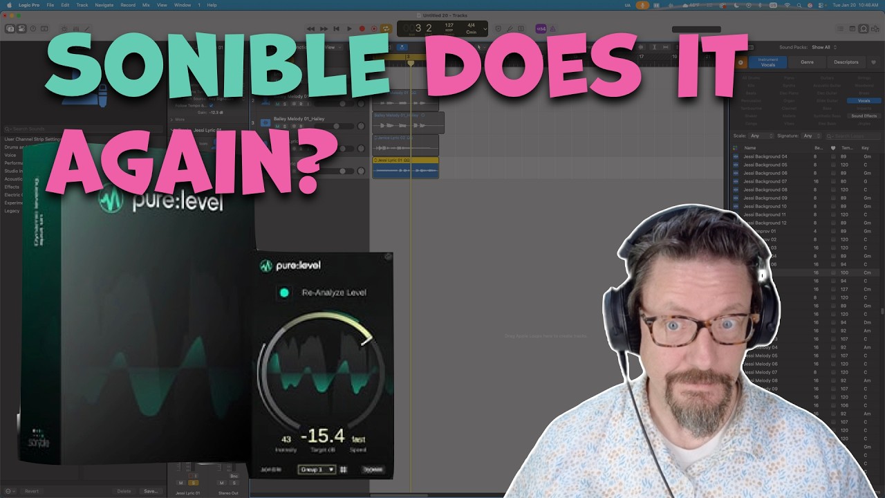 pure:level by sonible in Logic Pro 12 | Livestream + Q&A