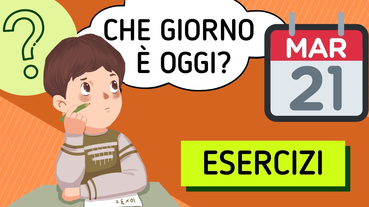 Esercícios sobre data, dias, meses e estações em italiano