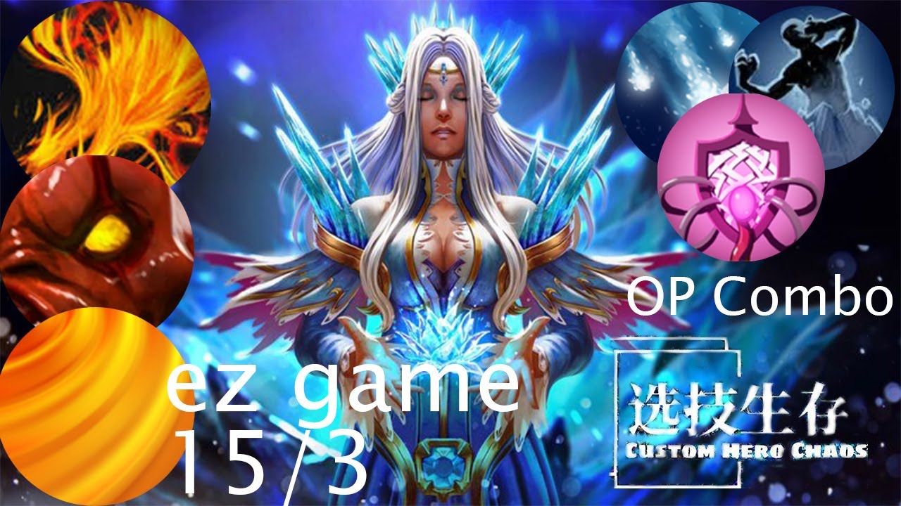 Crystal maiden at round 67 with bad juju and freezing field dota 2 - custom hero chaos