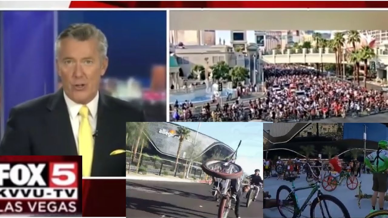 3k + Bike riders take over the streets of Las Vegas! &ldquo;Street Invasion&rdquo;