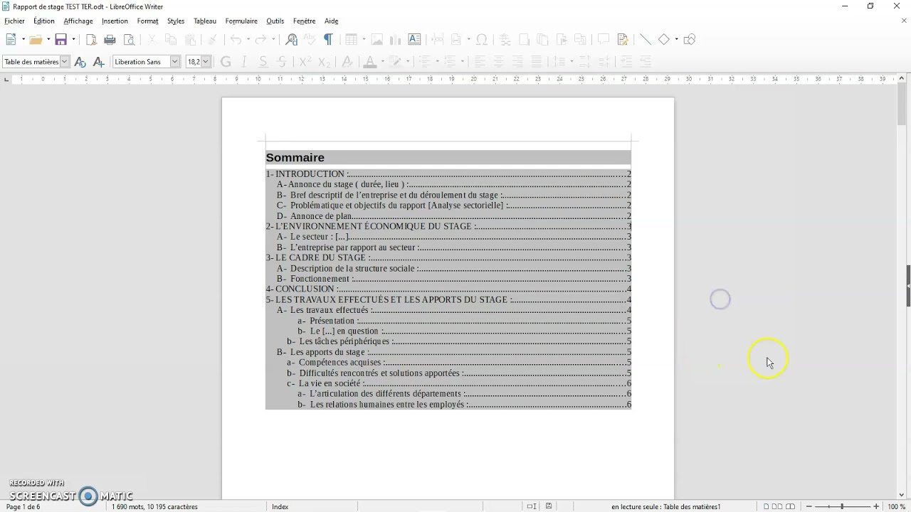 17   LibreOffice 6 1 1 2 Writer   Numérotation automatique des pages