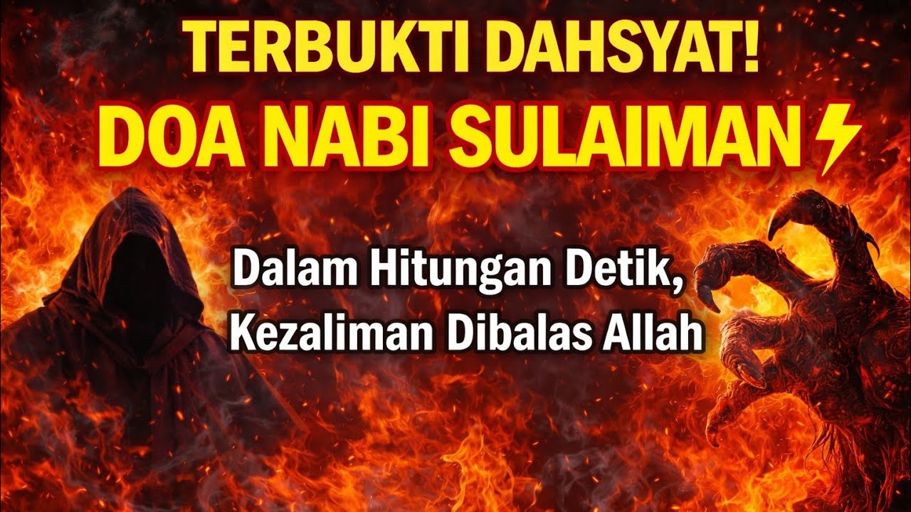 TERBUKTI DAHSYAT! DOA NABI SULAIMAN ⚡ Dalam Hitungan Detik, Kezaliman Dibalas Allah 🤲🔥