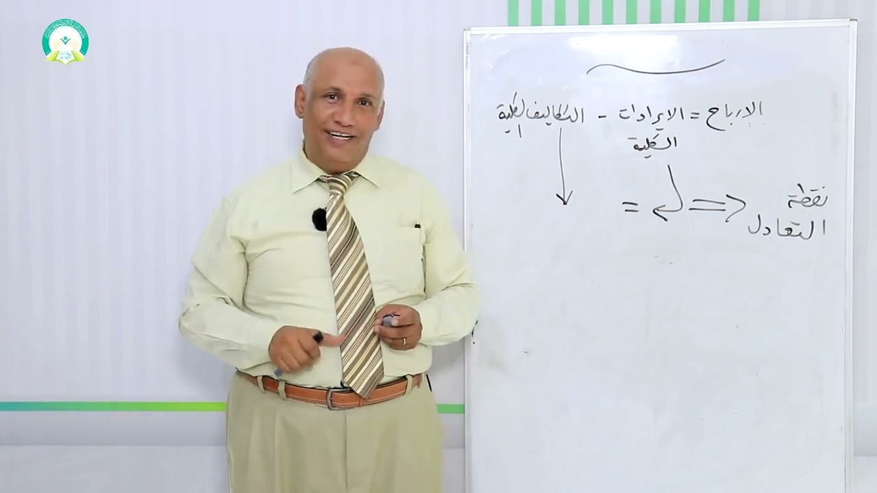 المحاضرة (8) تحليل التعادل - تقديم: أ.د. عبدالعزيز محمد المخلافي
