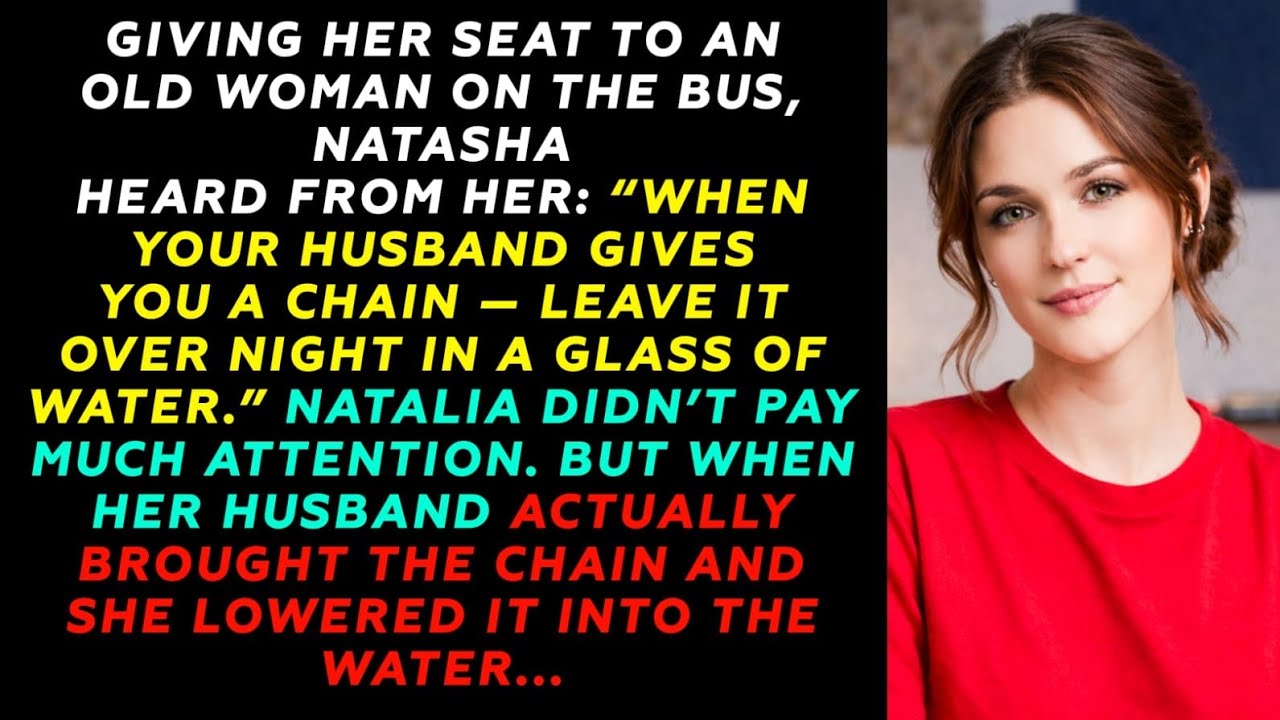 I gave up my seat to an old lady on the bus, and in the morning I looked into the glass with my ...
