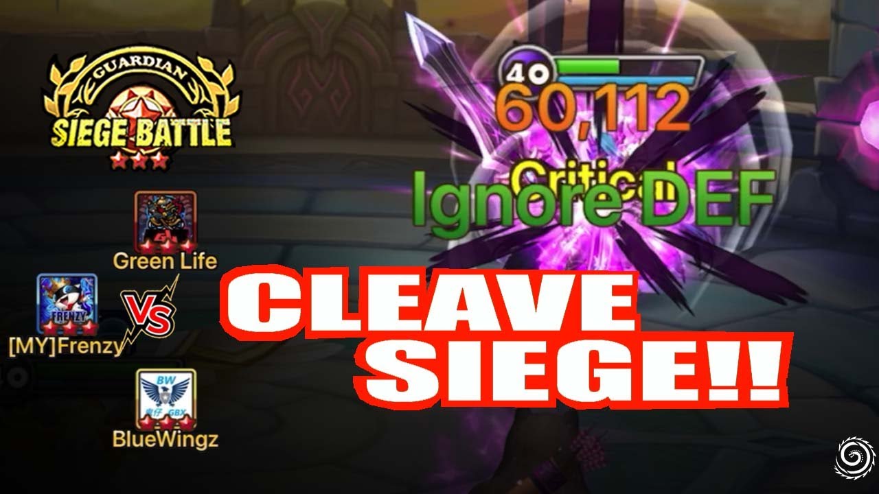 Time for a CLEAVE SIEGE in Top Tier G3 Siege Battle!! XD