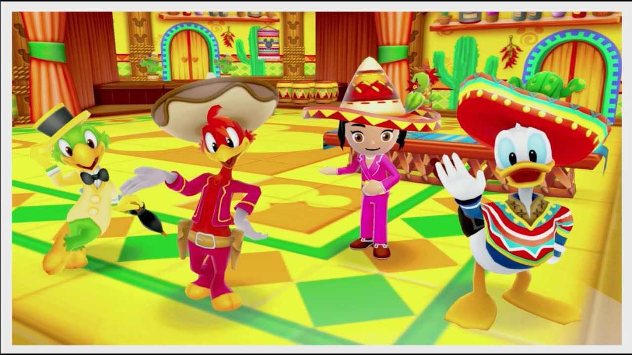 DMW2 - Cafe Party with Three Caballeros as Panchita
