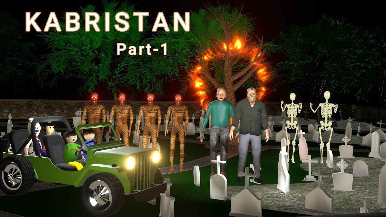 KABRISTAN Part-1 | MAKE JOKE HORROR CARTOON | MAKE JOKE HORROR