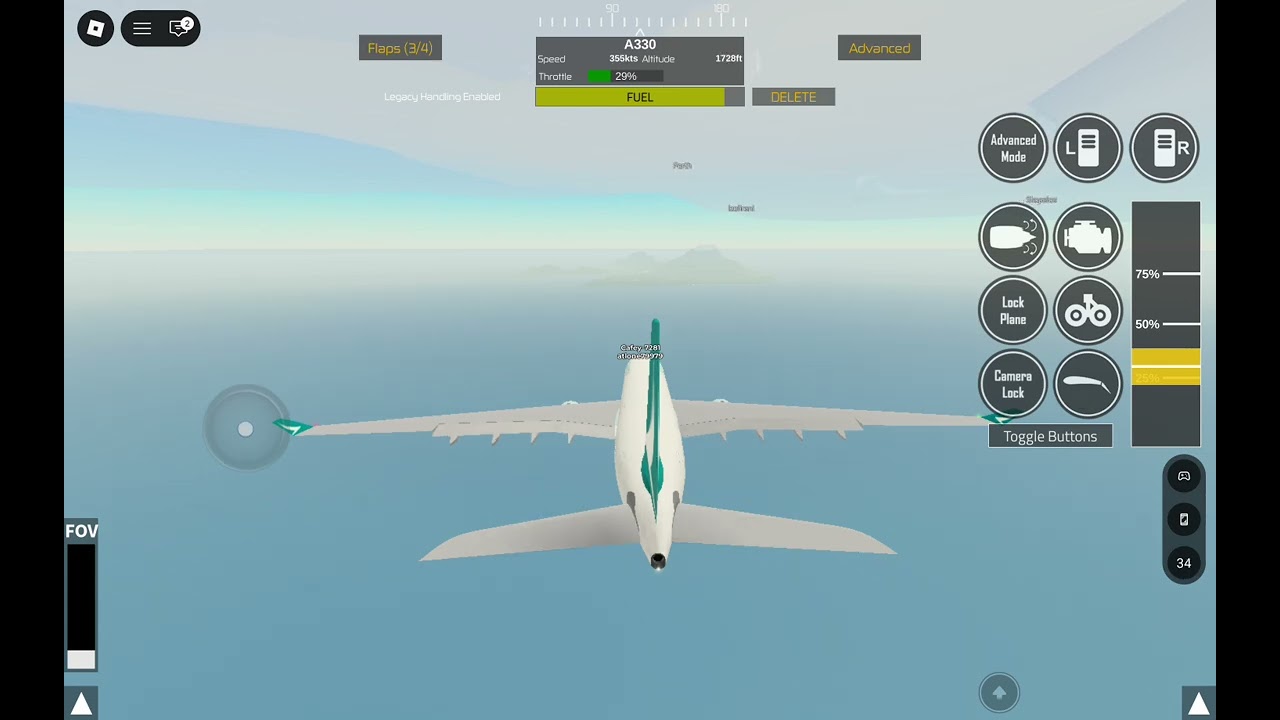 Buttering every plane in ptfs a330