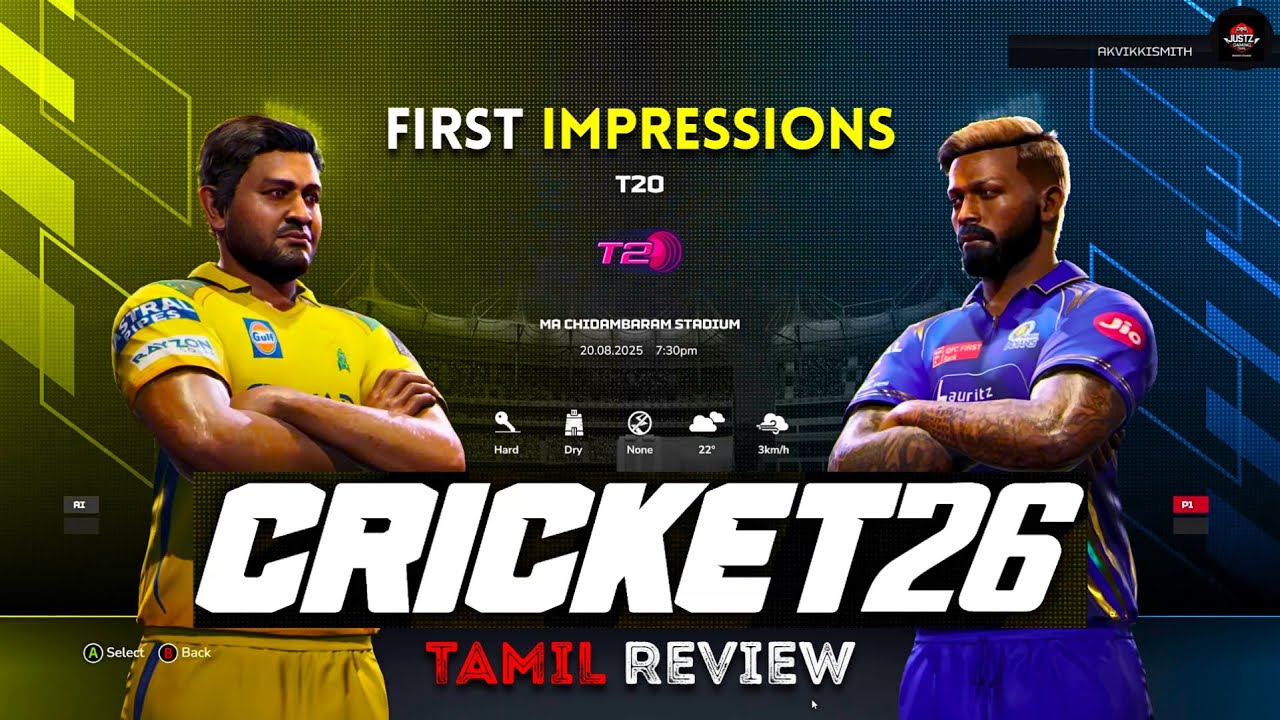 Cricket 26 Gameplay, Manager Career & Player Career Quick Review | தமிழில்