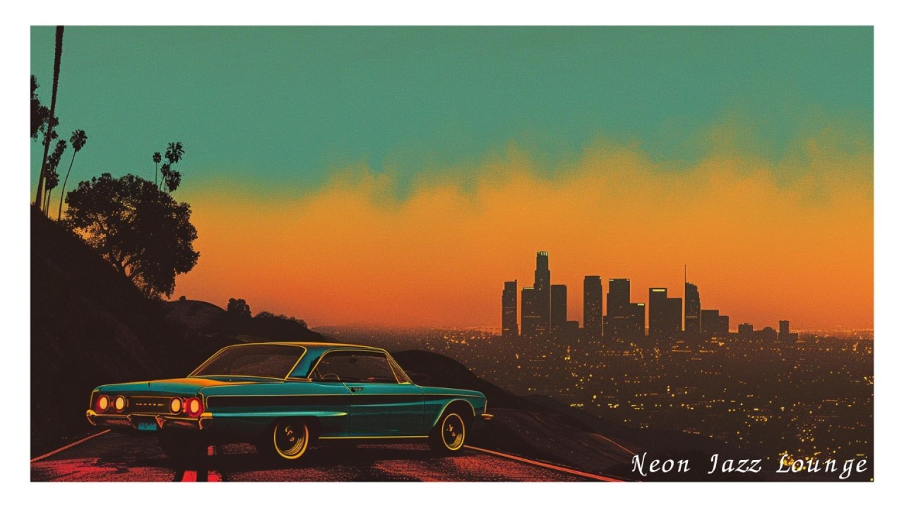Los Angeles Skyline Jazz House Mix | Foggy Sunset Drive | for Deep Work