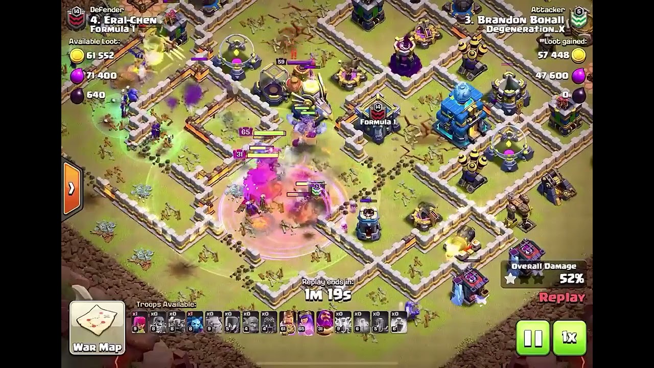 Best TH12 CWL Attack... Zap / BoWitch