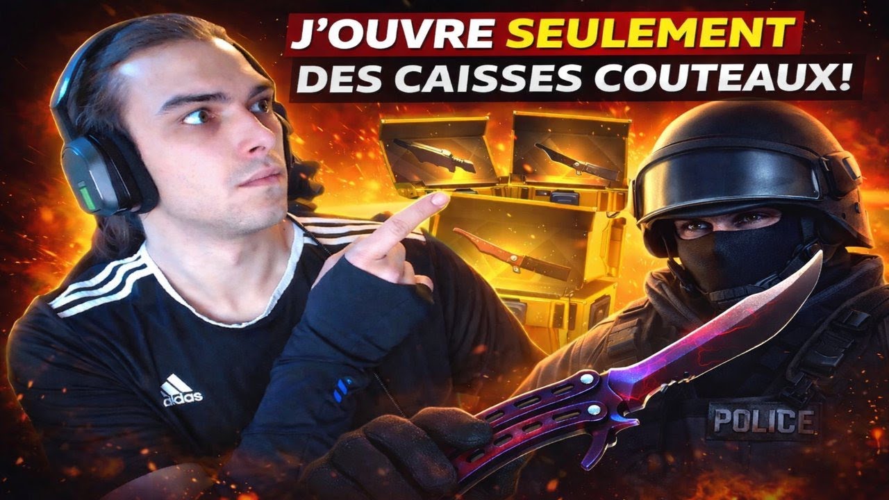 ON OUVRE QUE DES CAISSES COUTEAUX!