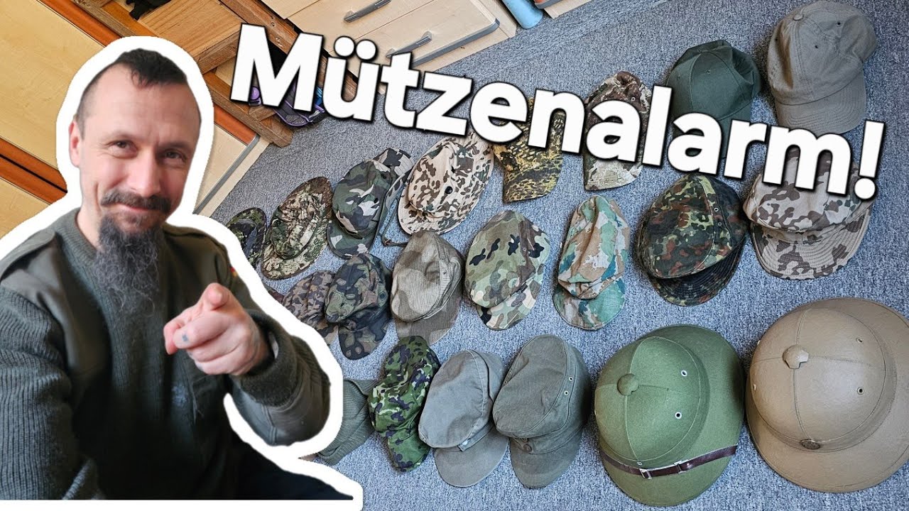 Vorstellung aller meiner Kopfbedeckungen die ich Outdoor nutze. Boonie, Feldmütze, Tropenhelm und Co