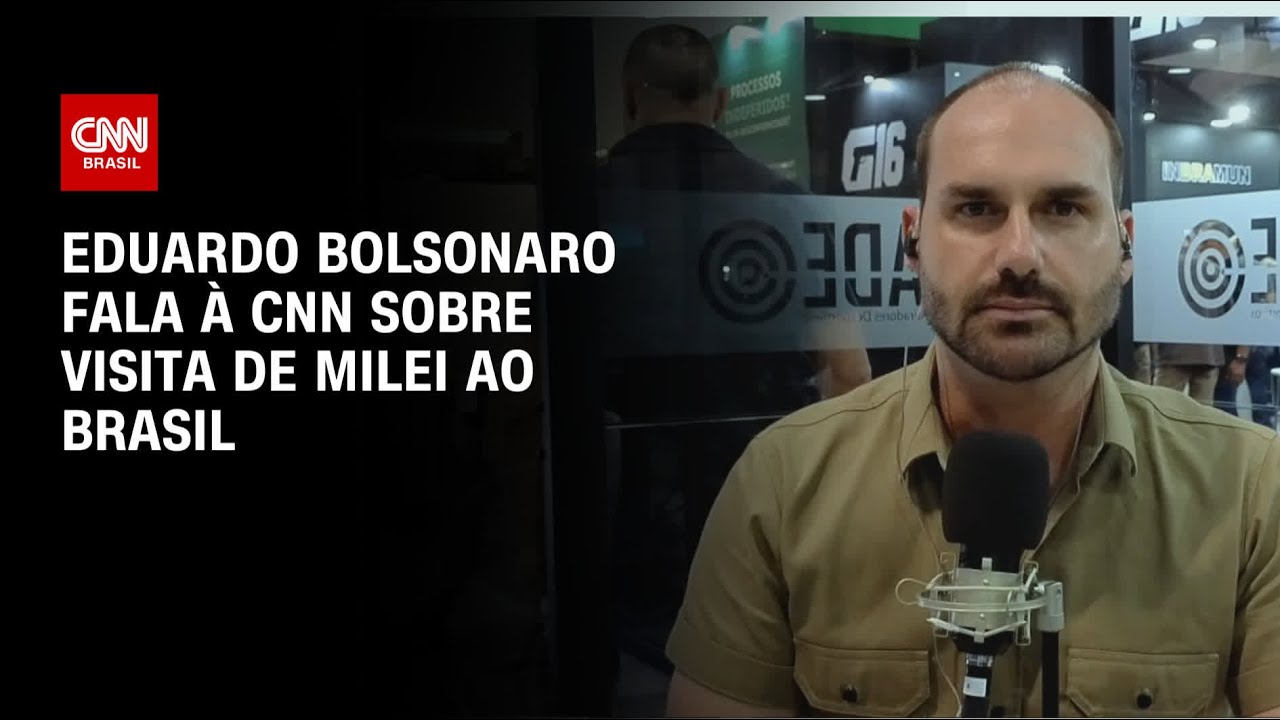 Eduardo Bolsonaro fala à CNN sobre visita de Milei ao Brasil | CNN 360º