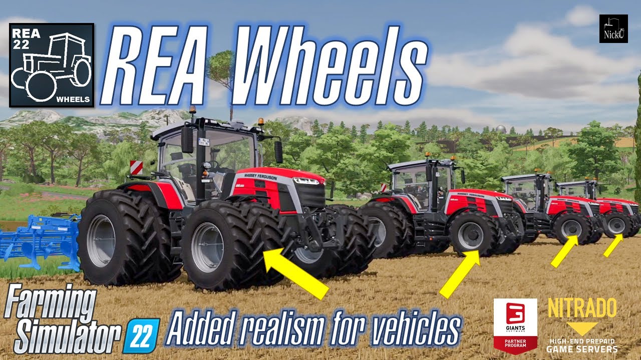 FARMING SIMULATOR 22 🚜 REA Wheels: aggiunta di realismo con diverse gommature by 900Hasse [PC]