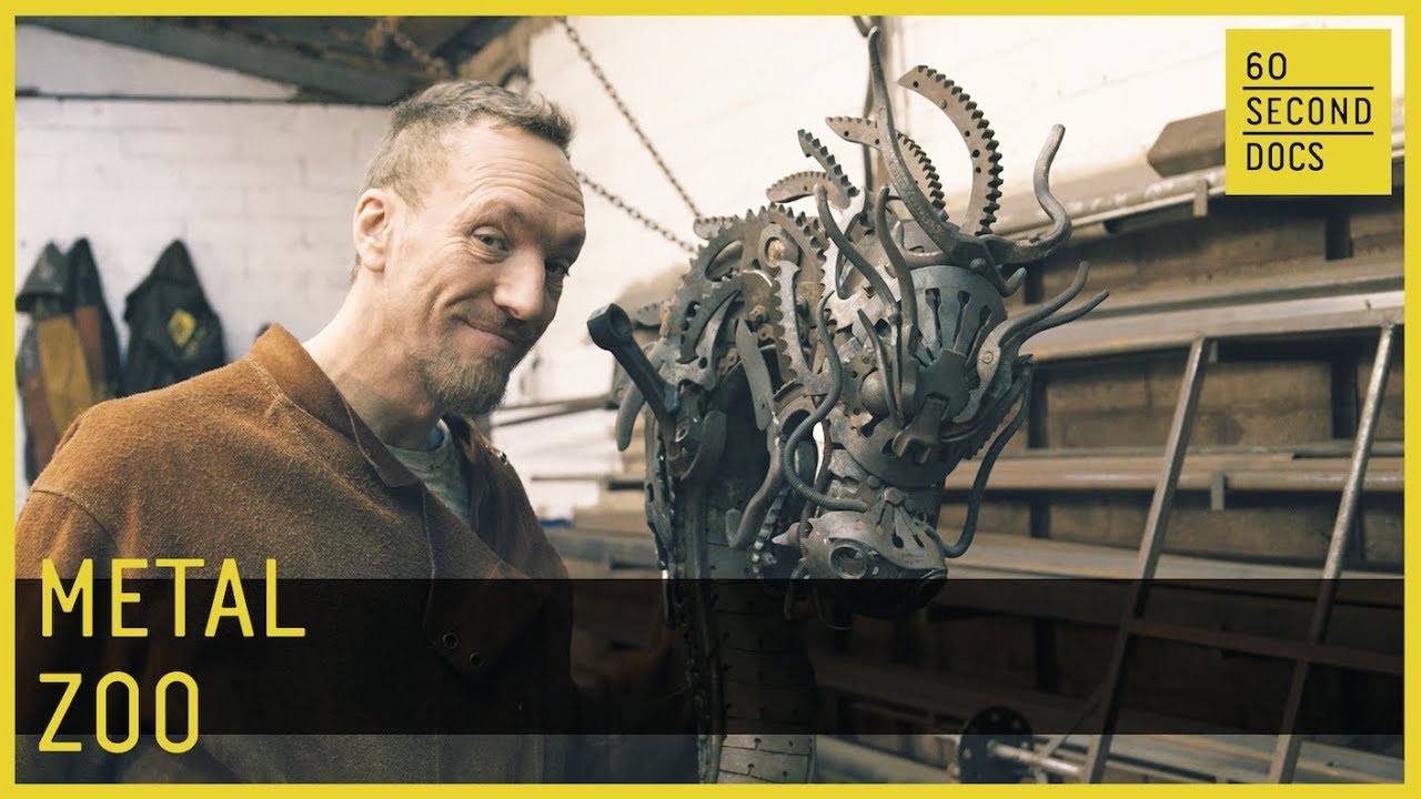 Transforming Recycled Metal Into Animals // 60 Second Docs