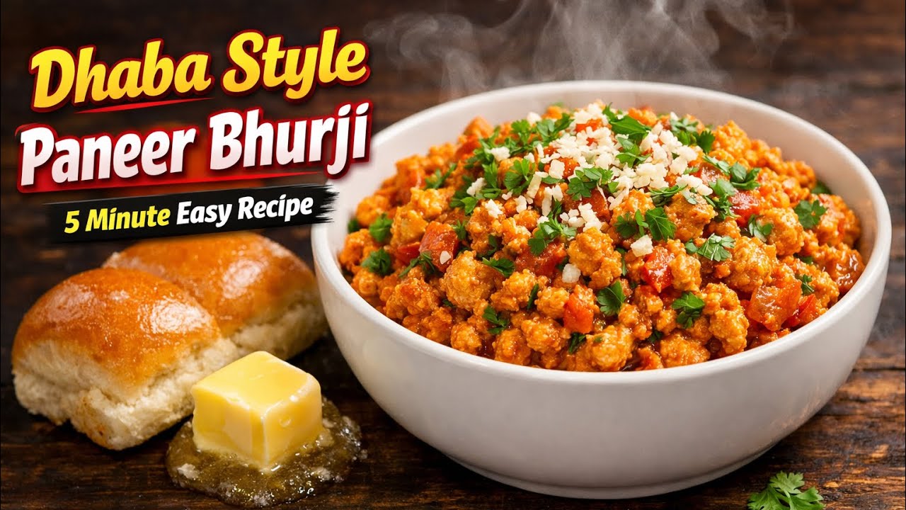 	Dhaba Style Paneer Bhurji Recipe❤️#trending 