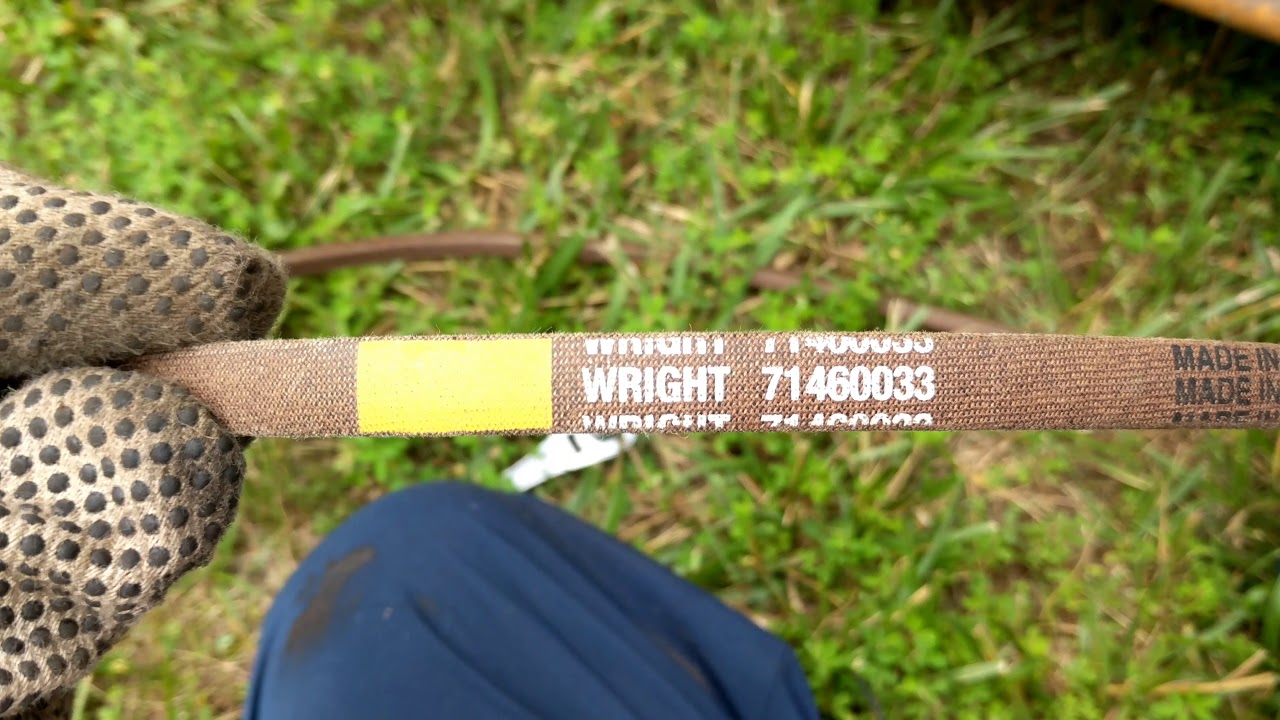 РУКОВОДСТВО ПО замене приводного ремня Wright Stander + лезвия