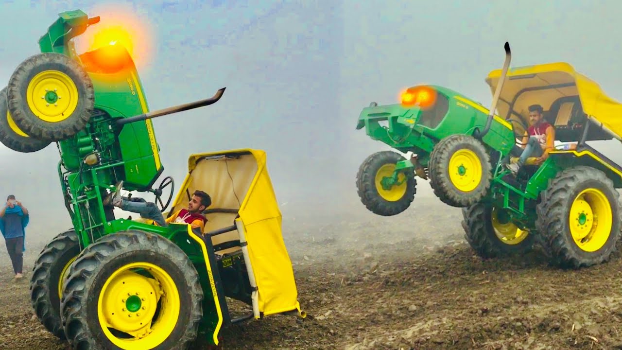 John Deere 5050 D first Stunt in India by Nishu deshwal