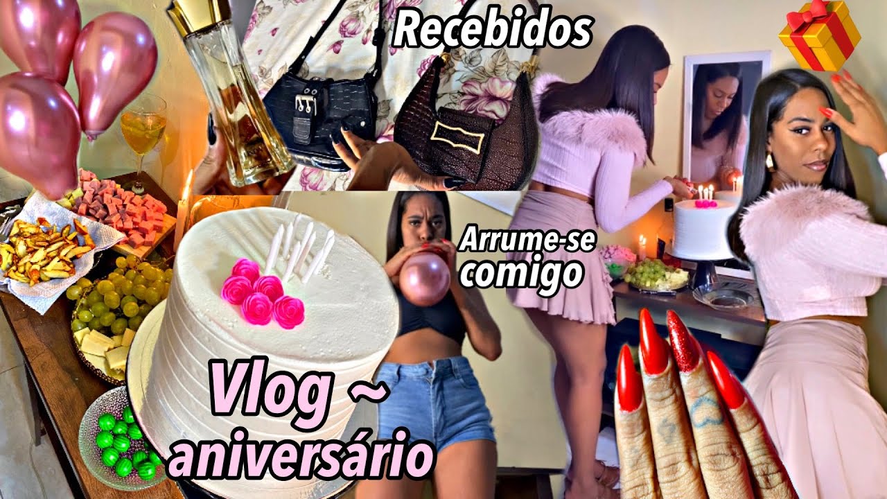 MEU ANIVERSÁRIO ~ recebidos shein, arrume-se, unhas, bolo, decoração e maisss 🎂 ✨