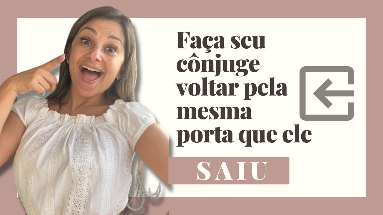 FAÇA SEU CÔNJUGE VOLTAR PELA MESMA PORTA QUE ELE SAIU #casamentorestaurado #restauracao #casamento