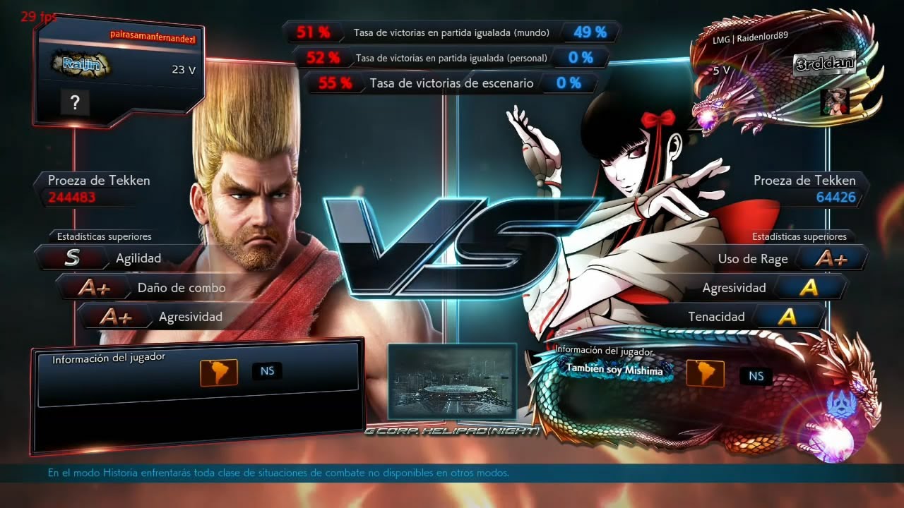 69_6 Paul (pairasama) vs (Raidenlord89) Kazumi - Tekken 7 ( Anakin x24 )  Online sin Grafica