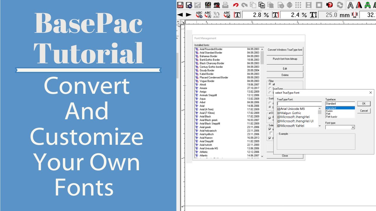 How To Convert Your Fonts To Monogram | BasePac