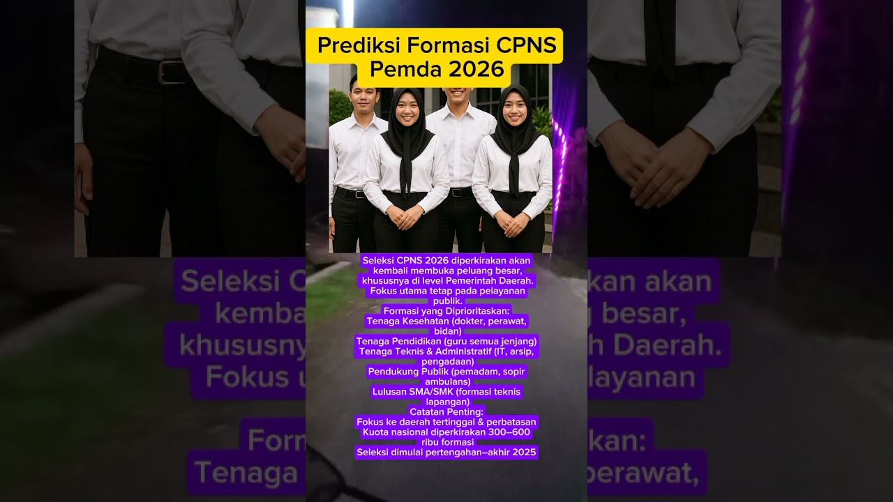 Prediksi Formasi CPNS Pemda 2026 #cpns #pppk #asn