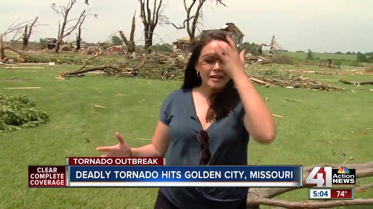Storm levels farms in Golden City, Missouri