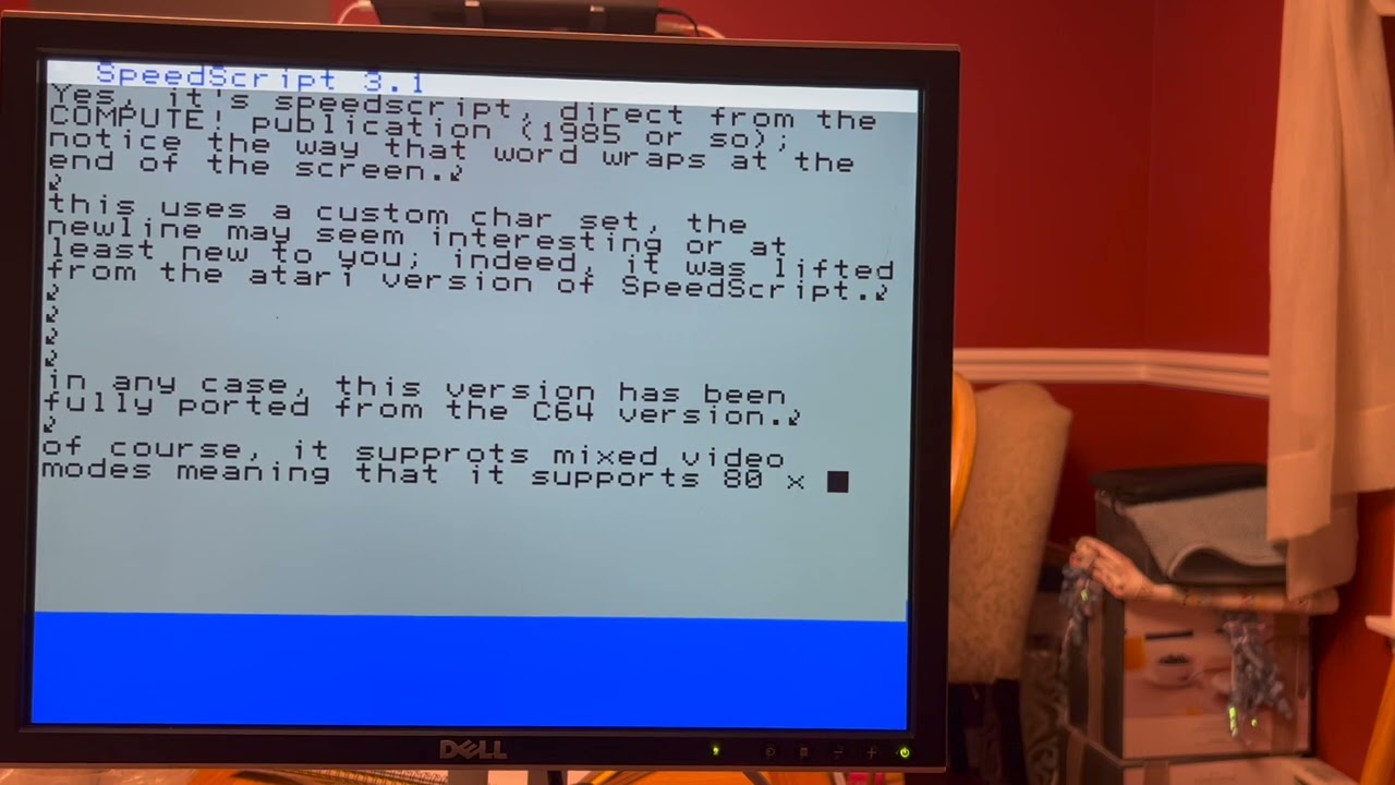 Commodore (COMPUTE!) SpeedScript for the F256; teaser  (HD)