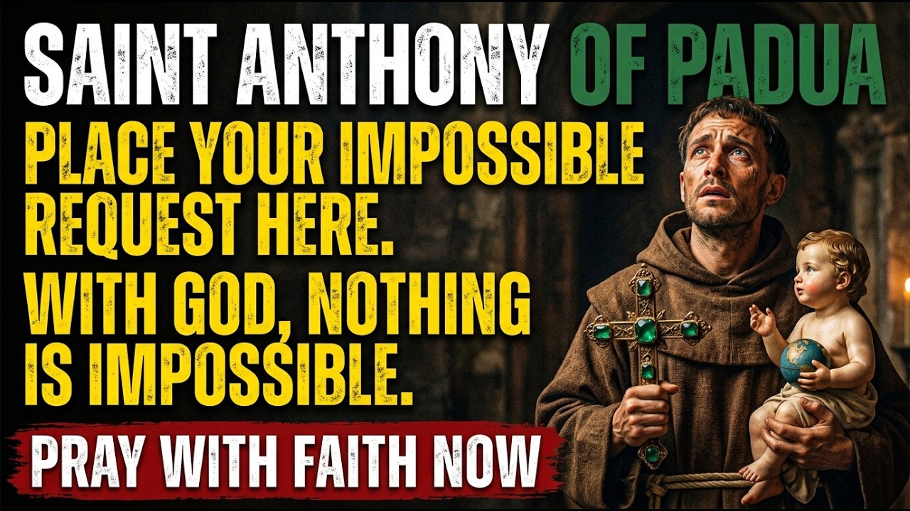 SAINT ANTHONY OF PADUA – UNSTOPPABLE MIRACLE PRAYER THAT OPENS DOORS IN 24 HOURS
