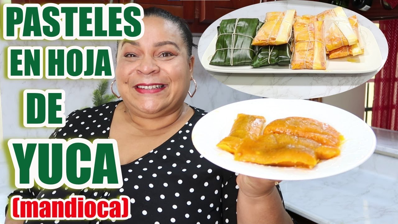 PASTELES EN HOJA DOMINICANOS / pasteles de yuca