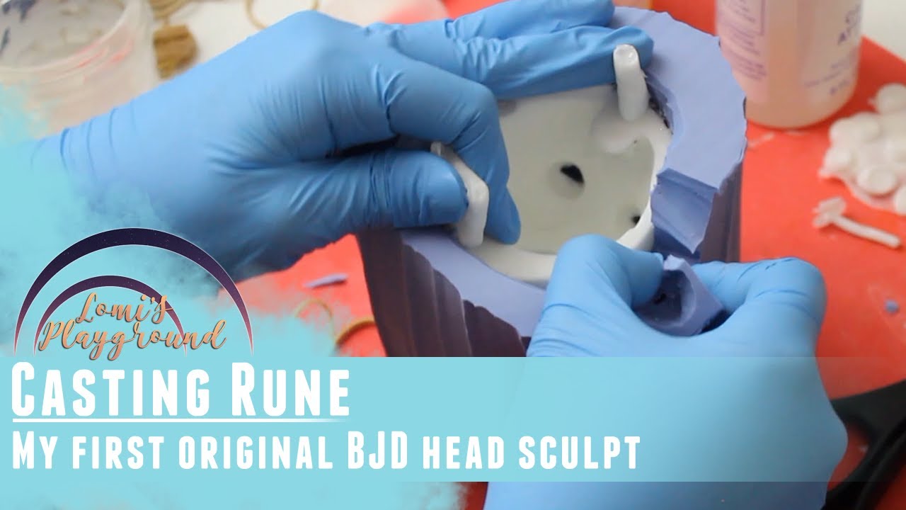 Casting Rune, my first-ever BJD head sculpt