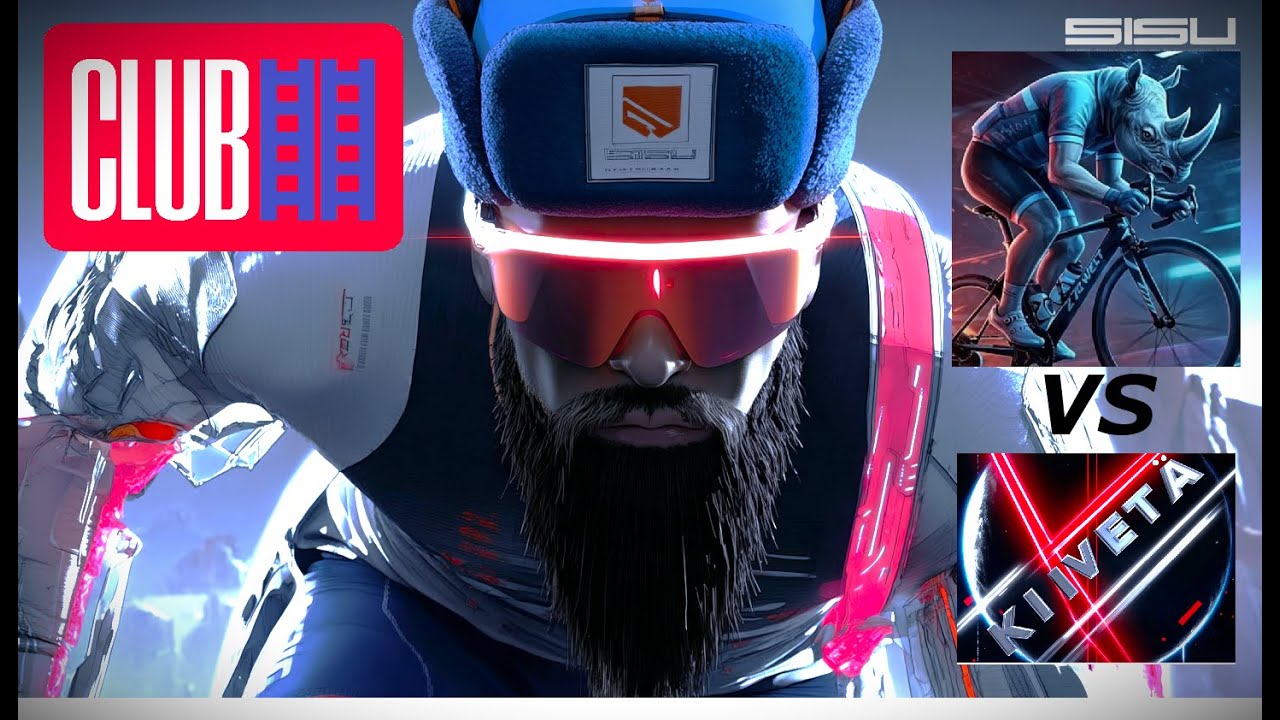 Zwift Club Ladder Race \\ SISU Kiivet&auml; vs Steel Rhinos \\ Cobbled Climbs Reverse -- DS VIEW