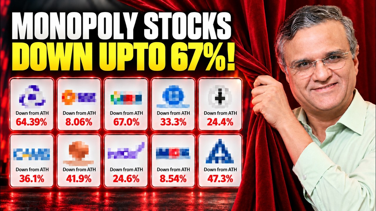 BIG FALL in These 10 MONOPOLY STOCKS ! Are These Best Stocks to Buy Now? | Dipan Mehta