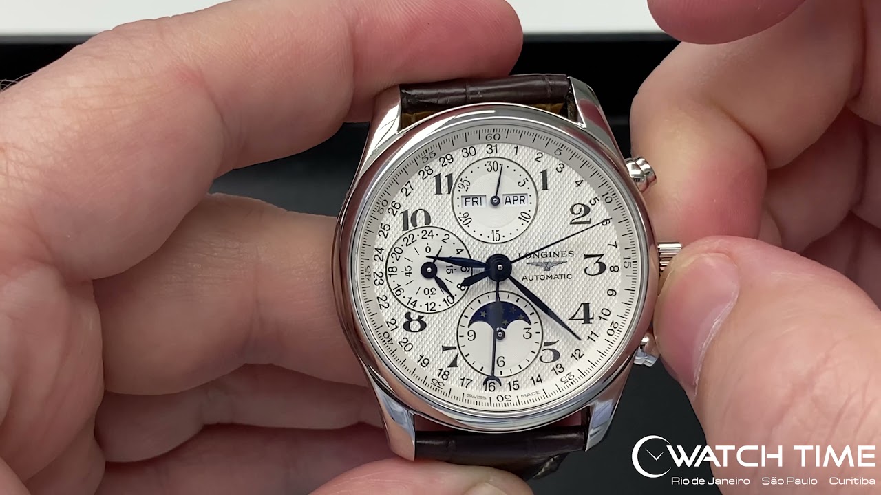 Cuidados ao ajustar o calendário - Longines Master Collection L2.673