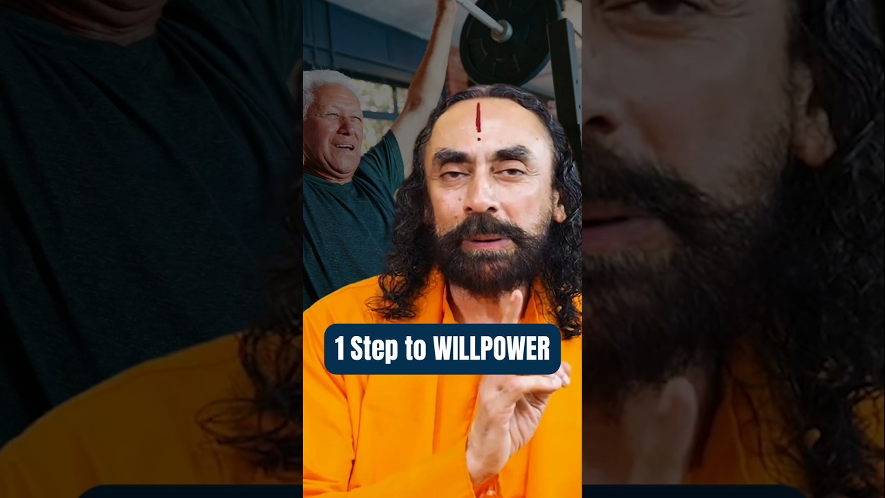 Strengthen your WILLPOWER in just 1 Step l Swami Mukundananda #shorts