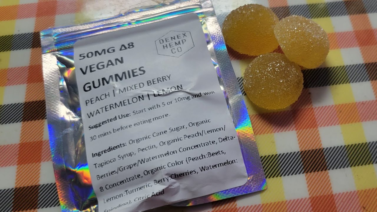 Denex Hemp Co Delta 8 50mg Extra Strength Vegan Gummies! 🔥 🍬 👌