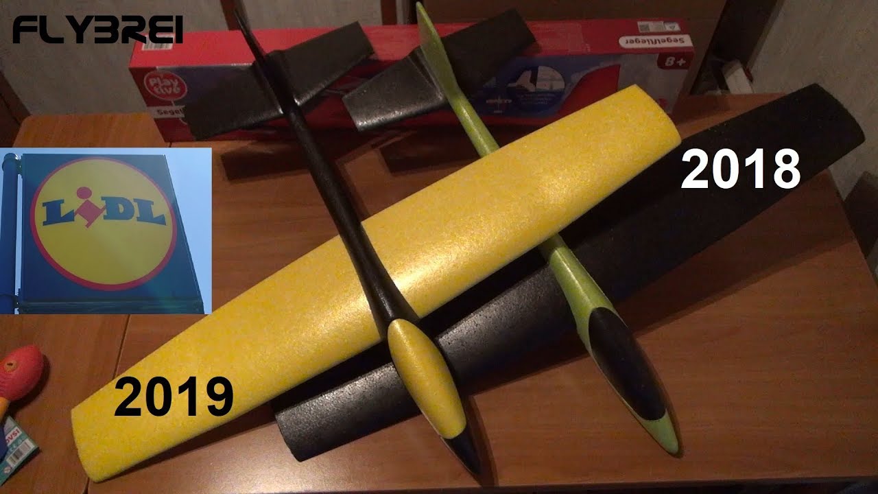 Lidl Segelflieger 2019 vs. 2018 Lidl XL Glider