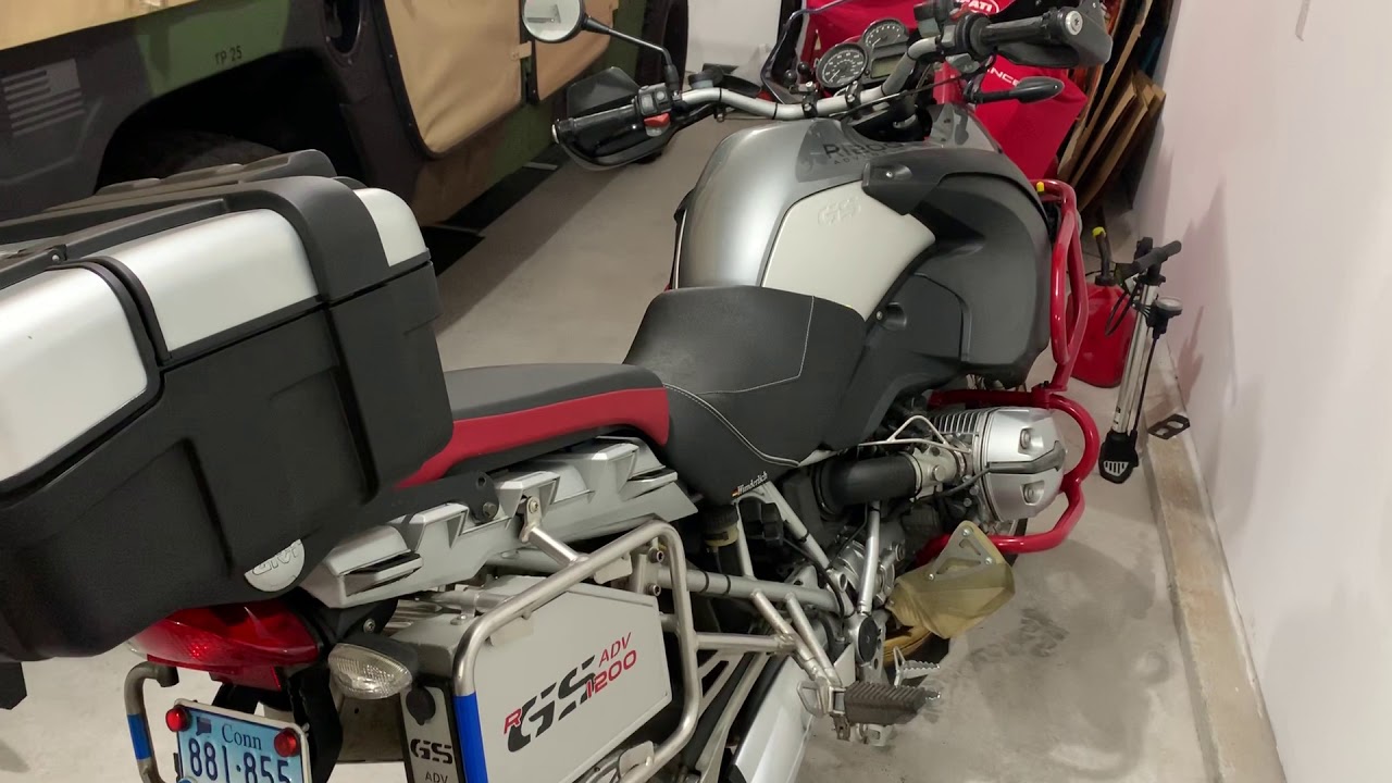 BMW GS GSA stubborn centerstand spring removal