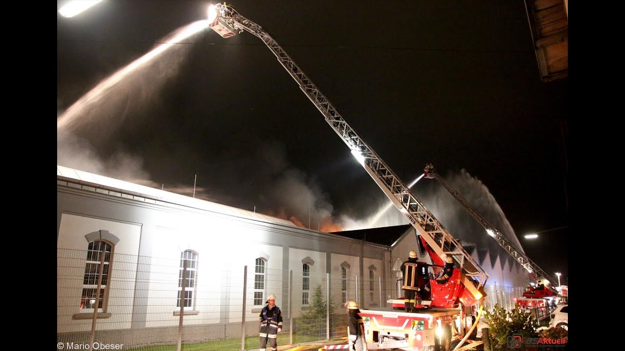 Großbrand in der Galvanik im Wieland-Werk in Vöhringen