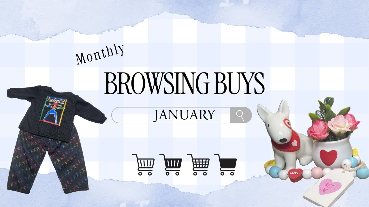 January Browsing Buys +UNBOXING - American Girl, Doll Items, & Review! RETIRED Secondhand Finds!