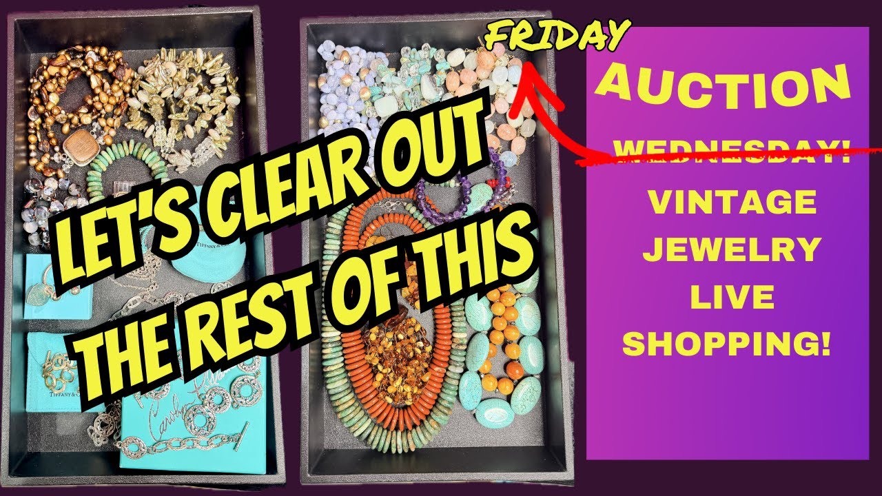 Vintage Jewelry Auction! + SHOP DROP Clearing It Out!