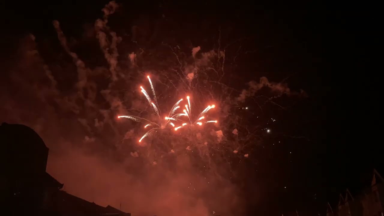 Novoroční ohňostroj Protivín 1.1.2026