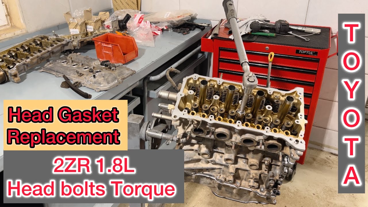 2ZR Engine Head Bolts Torque Of Toyota Corolla